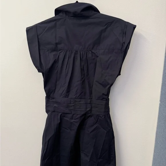 Veronica Elegant Black Shirt Dress - Picture 3 of 5